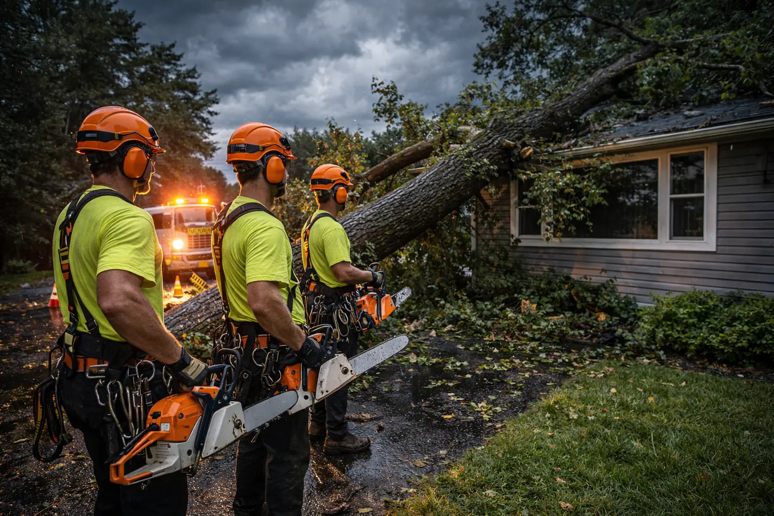 Emergency tree removal in Michigan