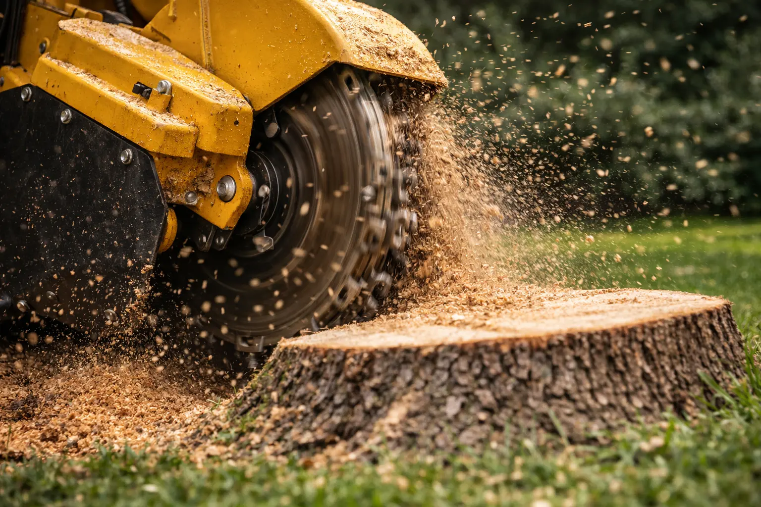 Stump grinding service in Michigan
