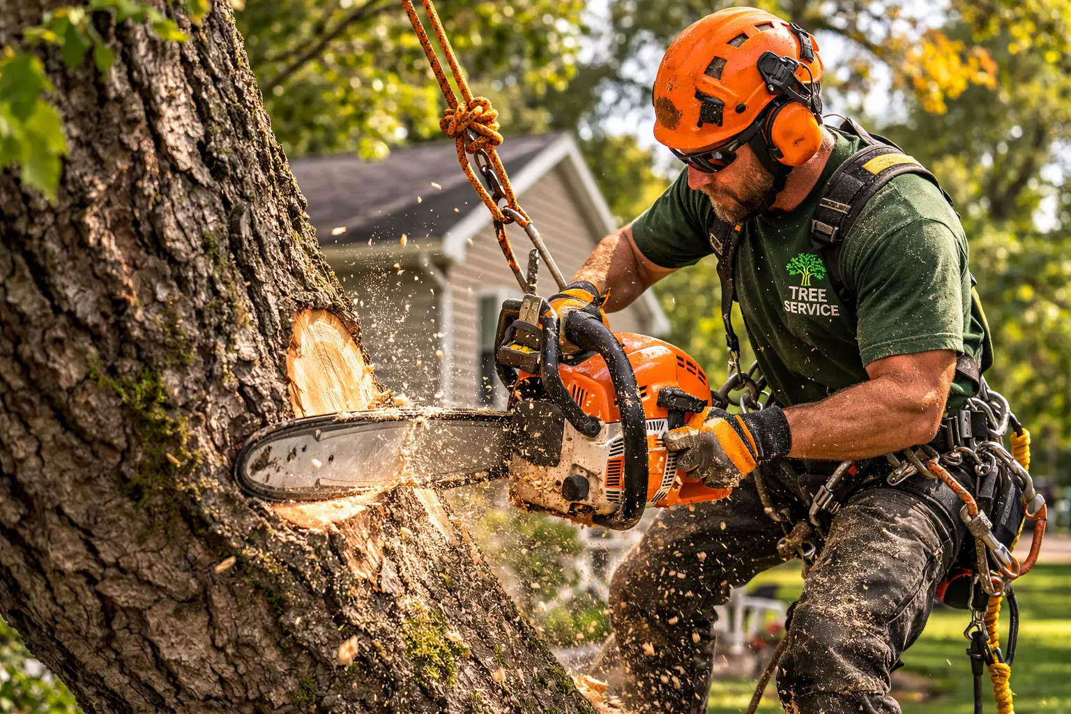 Professional tree removal in Michigan